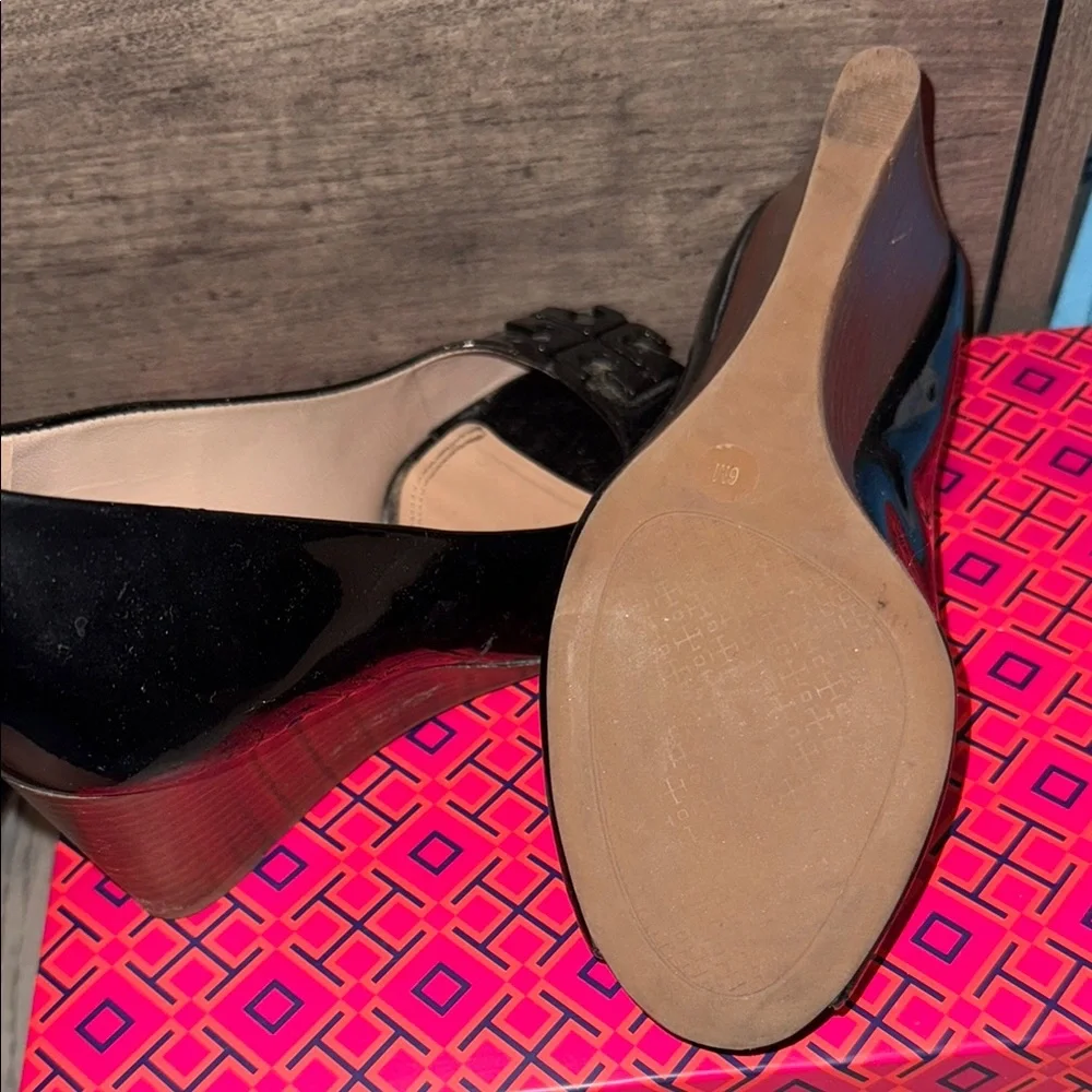 Tory Burch Black Heeled Elegance - Picture 3 of 5
